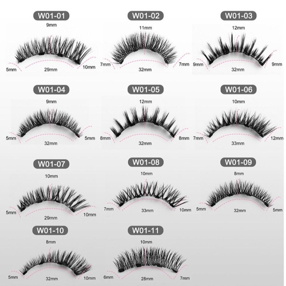 Mit Applikator Magnetische Wimpern Natürlicher Look Falsche Wimpern Heiße Fake Lashes Tägliches Tragen