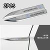 RUNTB1 New 2Pcs 3D Metal Car Side Badge Fender Emblem Body Stickers for VW RLine Golf GTI Passat Jetta Beetle B7 B5 Tiguan Touran