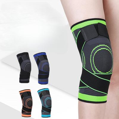 Customizable Sports Knee Pads, Outdoor Pressurized Running, Basketball, Fitness Protectors, Knitted Nylon Bandages, Strap Knee Pads
