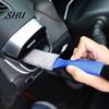 Long-term Use Car Brush Cleaning 2-in-1 Soft Bristles Portable Efficient Good Elasticity Anti-deform Arced Handle Comfortable Grip Bristle