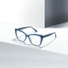 A European and American fashion new TR propionic acid ferrule men's and women's flat glasses can be equipped with myopia frame glasses
