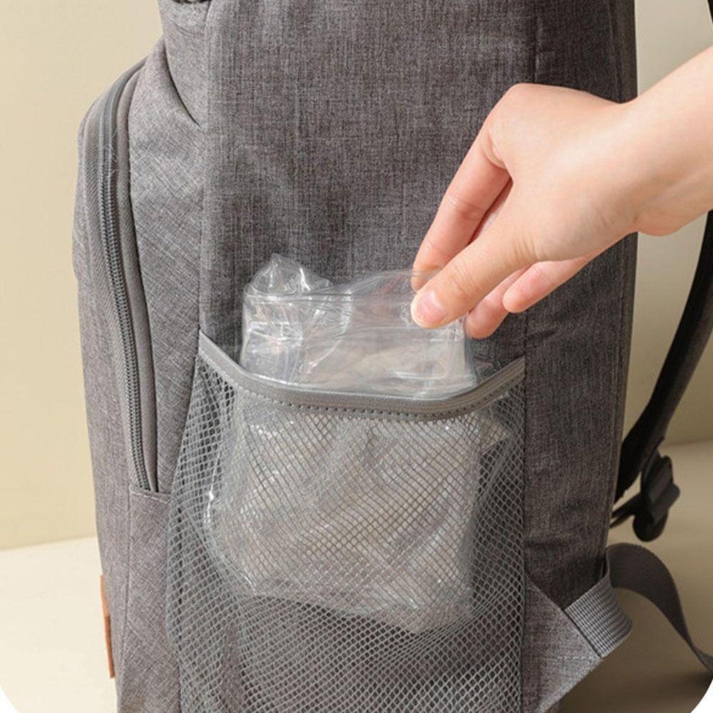 4Pcs PVC Transparent Ice Bucket Clear Washing Up Bowl Outdoor Folding Water Basins Picnic