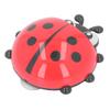 2PCS Kids Toothbrush Holder Wall Mounted Cute Ladybug Toothbrush Storage Organizer with Suction Cup