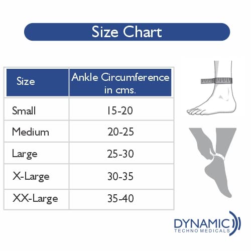 Cheetah Ankle Binder- Ankle Support with Figure of 8 Elastic Wrap (Small(6-8 inches))