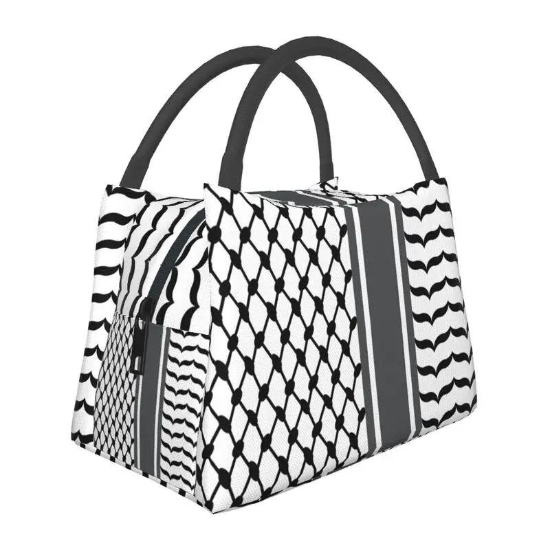 Embroidery With Arabic Calligraphy Thermal Insulated Lunch Bags Cross Lunch Tote Meal Food Box