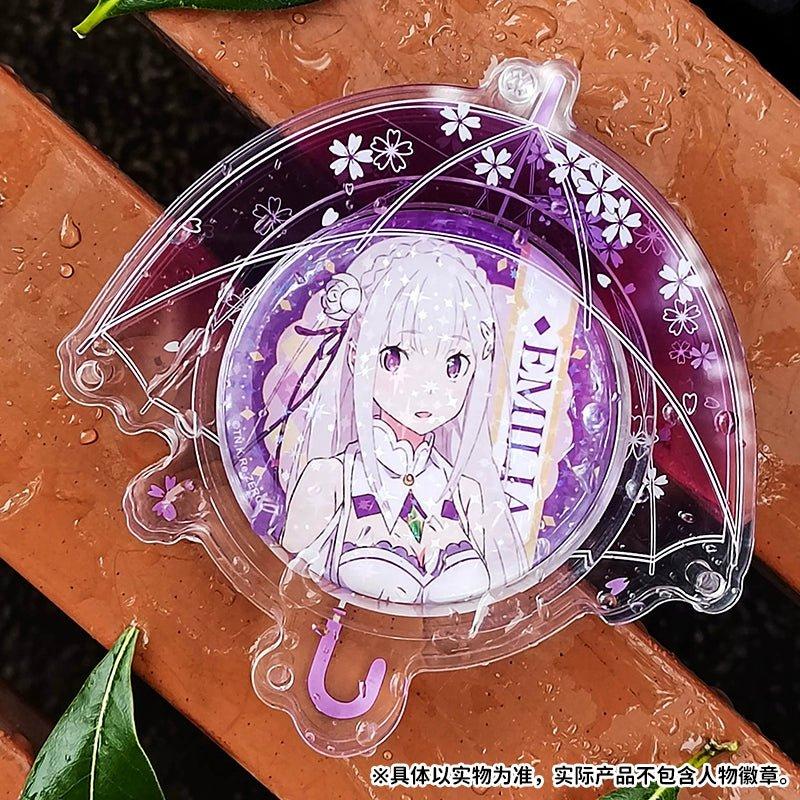

Anime Badge Display | Umbrella Acrylic Badge Case Charm 65mm/58mm Badge Case фіолетовий