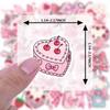35pcs-50pcs Cute Pink Stickers Romantic Cute DIY Stickers Teacher Reward Stickers For Guitar Laptop Helmet Skateboard Guitar