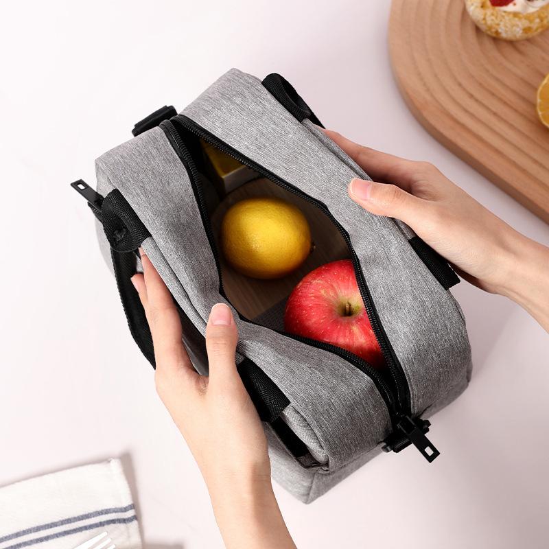 Portable Lunch Bag for OL Women Thermal Insulated Lunch Box Tote Cooler Handbag Waterproof Bento Pouch Office Food Shoulder Bags