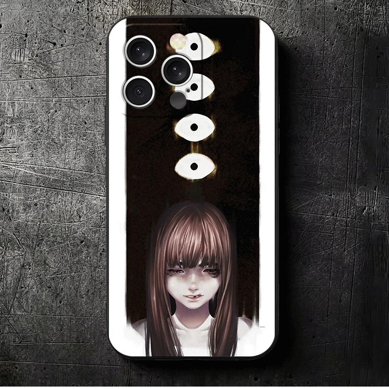 

Oyasumi Punpun Anime Soft Phone Case for iPhone 16 16E 17 Air 15 Pro Max 14 Plus 13 Mini 11 12 7 Black Cover Back Shell iPhone 15