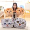 1PC Katze Kissen Auto Kissen süße Katze Form Nickerchen Kissen süße Sitzkissen Plüsch Spielzeug Tier Kissen