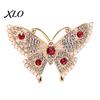 Metal Butterfly Pins Women Rhinestone Brooch Pin, Vintage Insect Alloy Badge Pin Jewelry Accessories for Daily Wear Wedding Party Prom Shaped