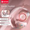 Игровая гарнитура с микрофоном Bluetooth 5.1 Наушники Стерео Deep Bass Беспроводные наушники для ПК Геймер с Fasion Doodle