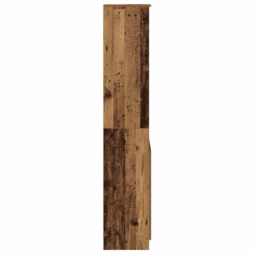 Highboard In Rustic Wood Look 50 X 35 X 180 Cm Engineered Wood