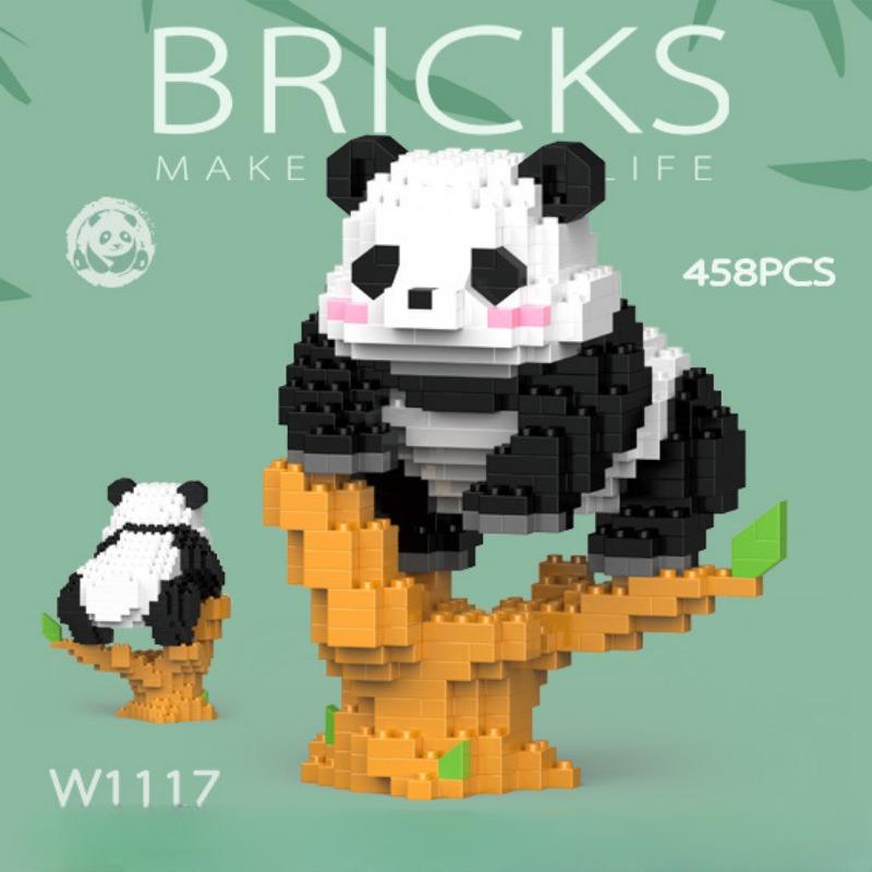 

Детские строительные блоки Panda Toys Good Guy Without Box（one panda）