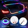 Dynamic Flowing Car Trunk RGB LED Strip High-Brightness Wiring Automatic Sensing Tailgate Light Strip Tool-Free Installation 12V