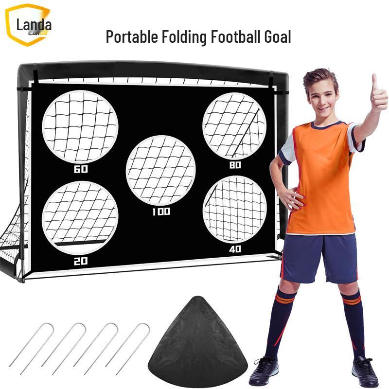 Landa 2-in-1 Portable Soccer Goal Set 120x90cm