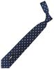 [MICHIKO LONDON] Michiko London Brand Necktie, Small Pattern, Emblem Pattern, 100% Silk, Crest, Jacquard Weave (B: Navy)