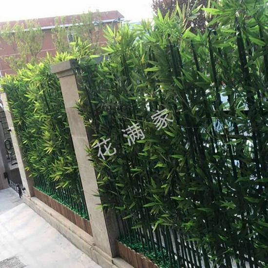 Encrypted Plastic Bamboo Partition Screen - Indoor/Outdoor Artificial Landscaping Decor
