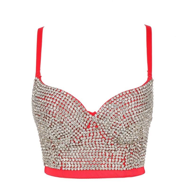 Street Style Sequin Camisole With Removable Straps For Clubwear And Nightlife