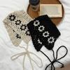 Ins Handwoven Girl Hollow Thin Knitted Bucket Hat Summer Headscarf Hat Cute Bag Head Hat Female Tide