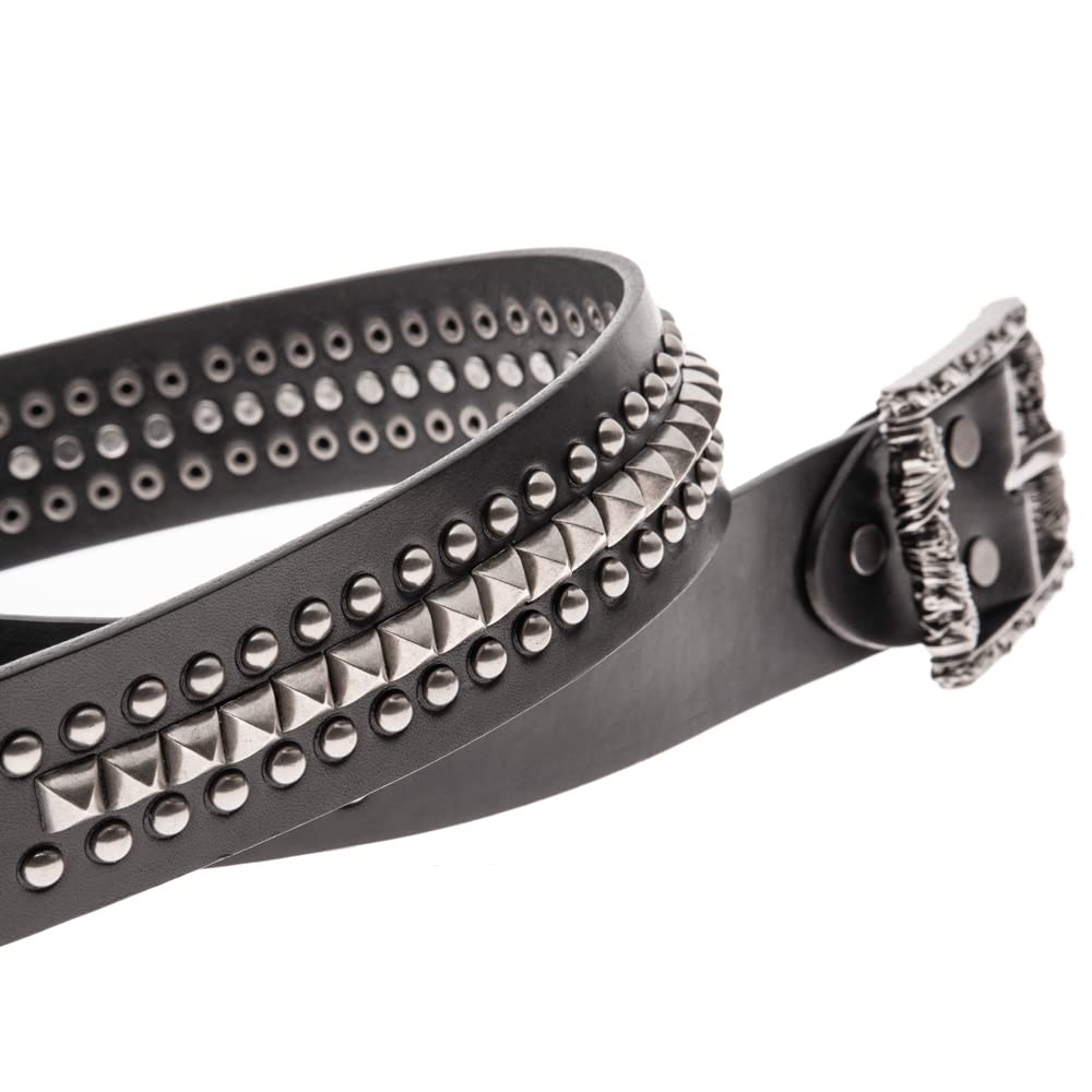 [Artemis Classic] Double Cylinder Studded Belt Ac-acbt0011 Rock Men's Casual Large Size Gentleman's Belt
