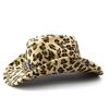 ebay woolen men and women couple western bib cowboy hat leopard print top hat