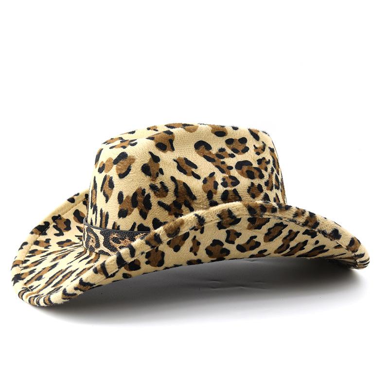 ebay woolen men and women couple western bib cowboy hat leopard print top hat