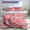 3pcs Custom Name Genshin Impact Characters Set,Includes 1 Duvet Cover and 2 Pillowcases,All-season Bedroom Decor