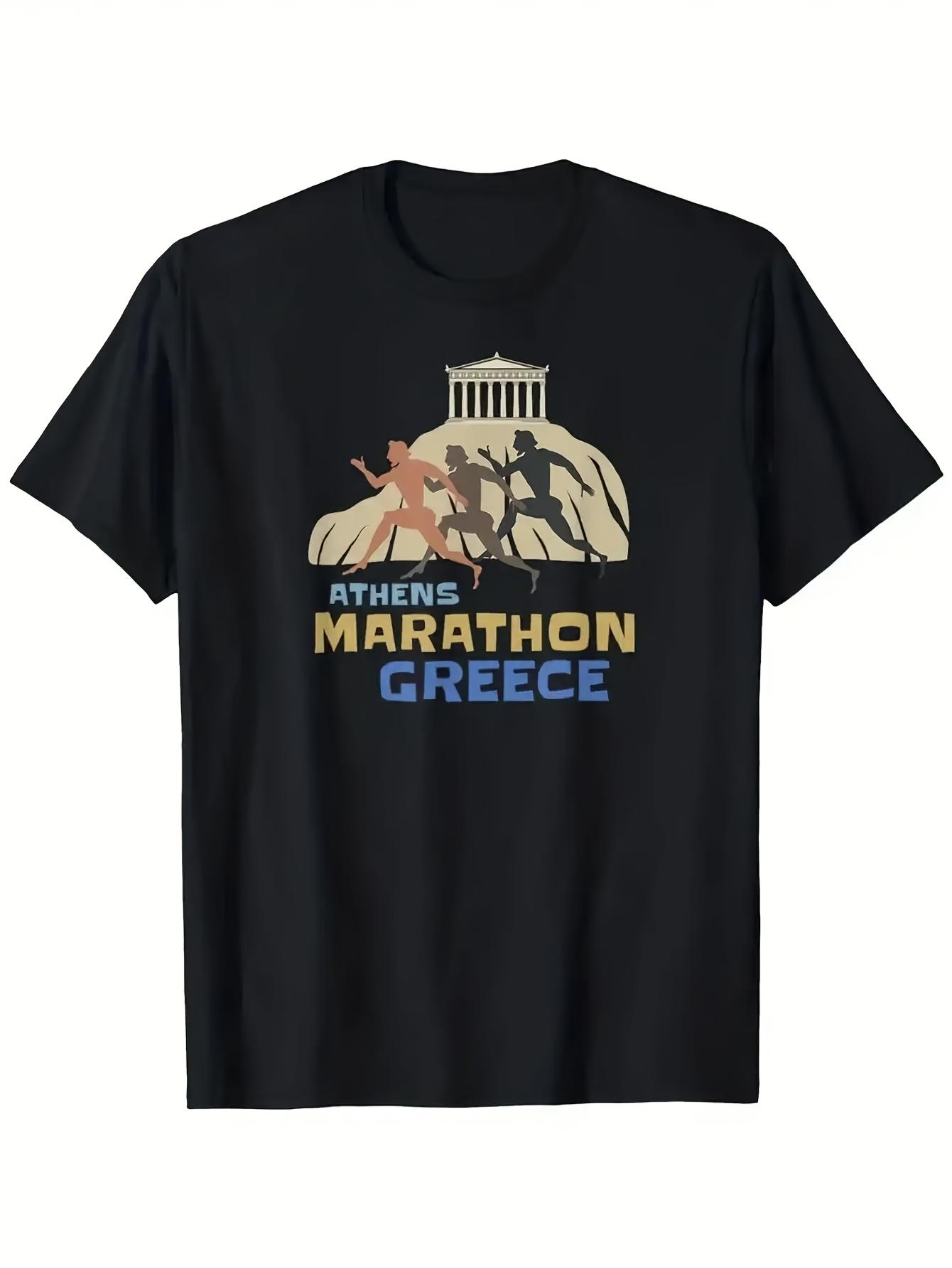 Long Sleeve T-Shirt y2k marathon Greece Athletic M