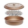 Metal Mosquito Coil Holder Tray with Cover for Fishing Camping Anti Deformed