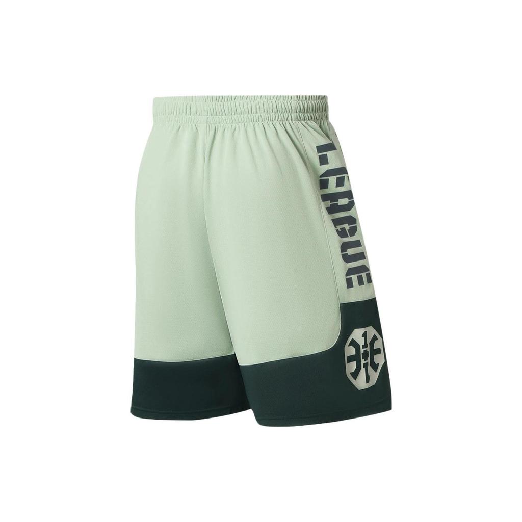 Li Ning Badfive Basketball Shorts Men's Frost Flower Pine Jasper AAPS031-10