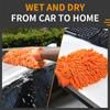Microfiber Car Washing Mitt Ultra Absorbent Cleaning Gloves Car-Detailing Double-Side Wet/Dry Mitt Car Wash Accessories