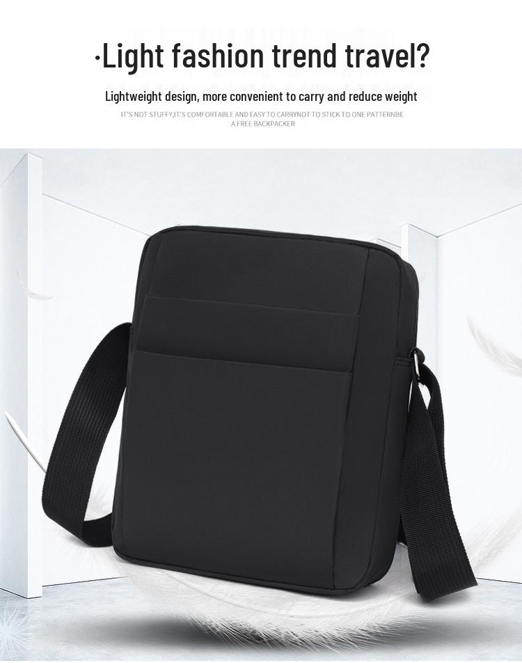 Men's Oxford Cloth Multi-Pocket Bag: Shoulder, Crossbody, Backpack, and Business Briefcase