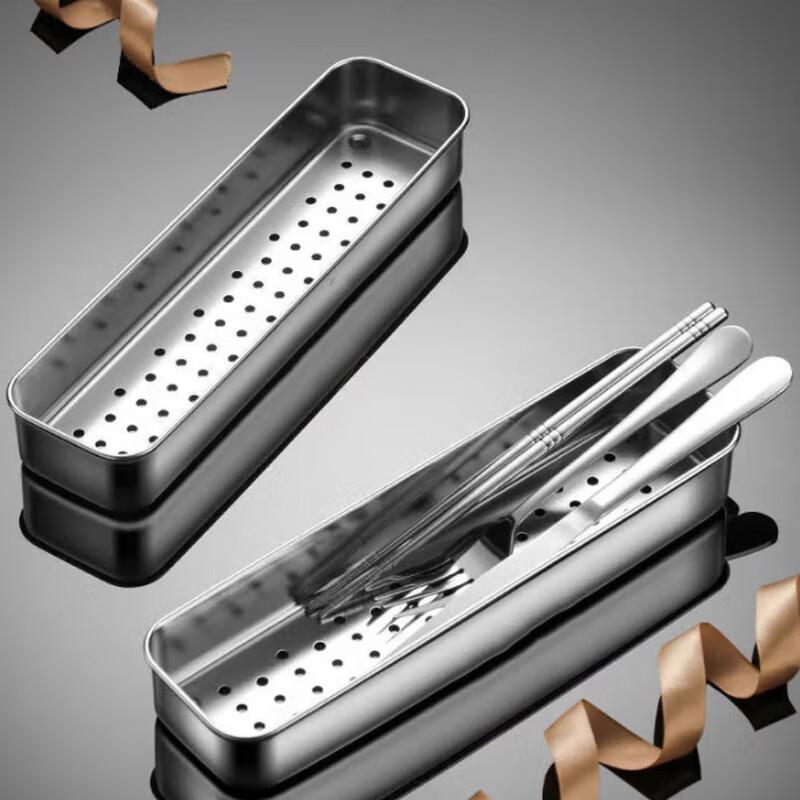 Stainless Steel Draining Chopstick & Spoon Holder