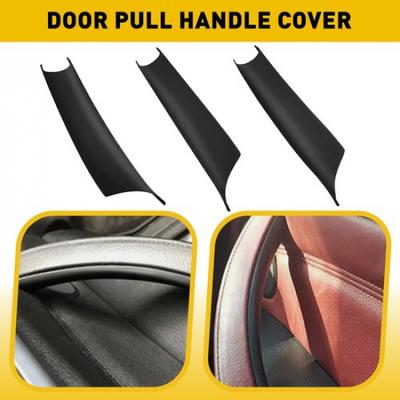 3Pc Interior Door Handle Pull Protective Cover Black For BMW X5 E70 X6 E71 E72 A