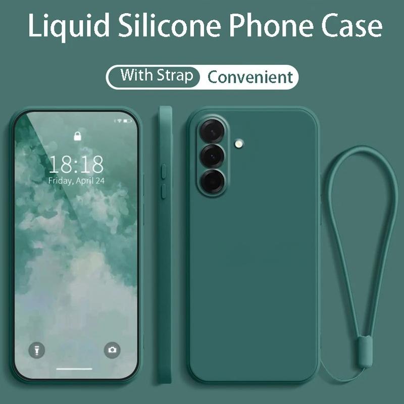 Liquid Silicone Phone Case For Samsung Galaxy A57/37/27/17/07 A56/36/26/16/06 A55/35/25/15/05S Protect Back Soft Cover