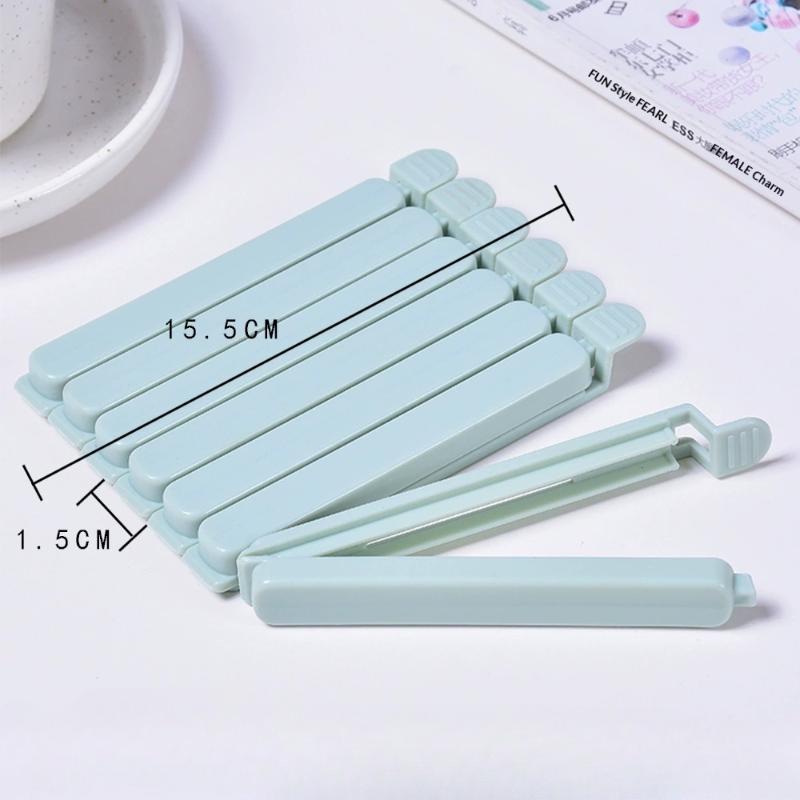 

10Pcs Food Bag Sealing Clips Plastic Bag Colorful Sealing Clips For Kitchen Snack Coffee Potato Chip Food Storage Bag