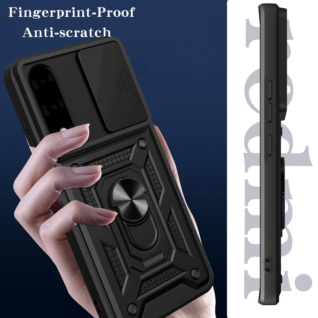 AMORUS For OnePlus Nord 5 5G/Ace 5 Ultra 5 5G Deksel Støtte PC+TPU Telefondeksel med Kameralinse Skyver