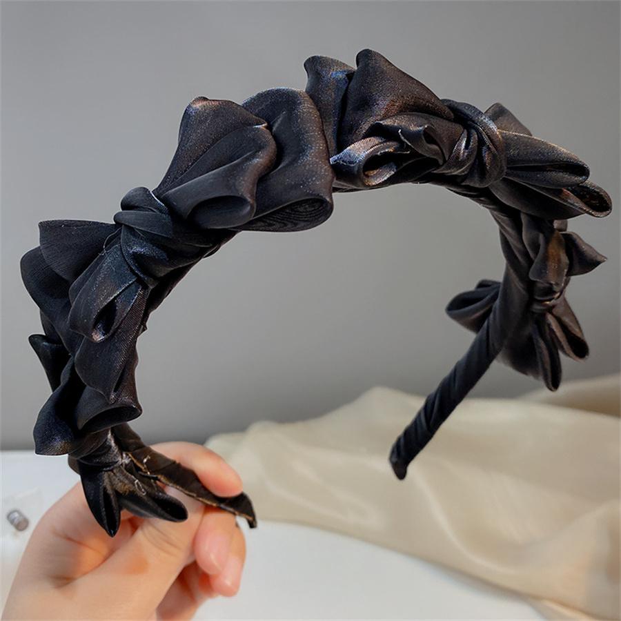 Accesorii de Păr Noi Temperamen Pălărie de Cap Primăvară Vară Plasă Mătase Bandă de Păr Stil Coreean Bandă de Păr Femei Bandă de Păr Fundă Cerc de Păr