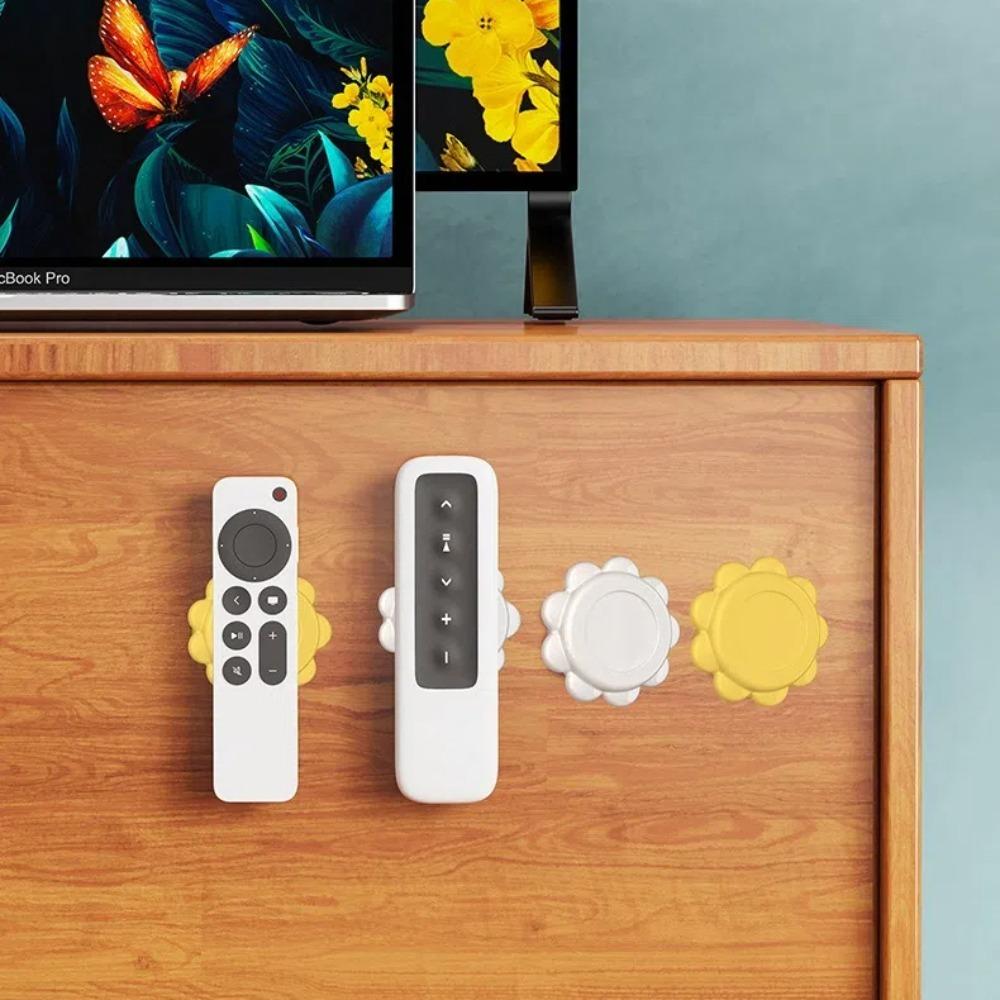 2Pcs Strong Magnet Remote Control Storage Holder Flower Shape Organizer Hook Magnetic Hooks  Home