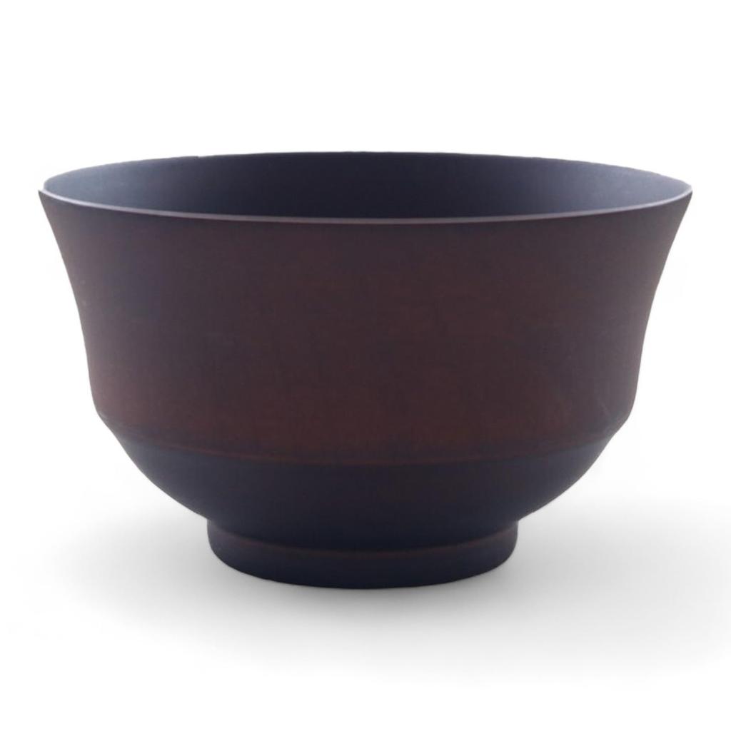 Miso Soup Dark x Current model J-kitchens Bowl, Wooden, Kisai, Brown, Medium, 11.3cm 6.8cm,
