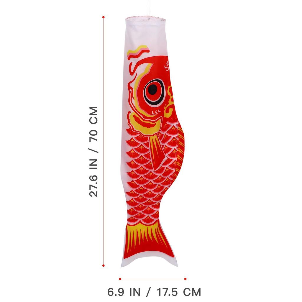 5pcs Carp Shape Flags Japanese Style Carp Shape Flags Koinobori Fish Flag Hanging Fish Flag Kite Home Restaurant Festival Decor