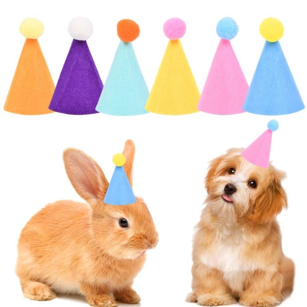 Reusable 6pcs Set Mini Party Hats Lightweight Colorful Party Hats Cone Hats New Year Celebration