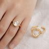 DIY Design Circular Box Ring Hollow Transparent Box Ring Fashionable Heart-shaped Box Ring Gifts