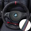 ized Car Steering Wheel Braid Soft Suede Cover For BMW E81 E90 Pack M Sport M3 E91 E92 E93 E87 E82 E88 X1 E84