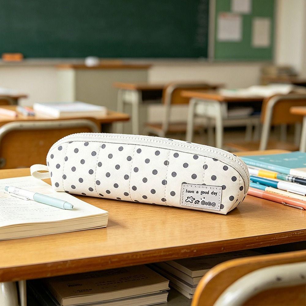 Punktedesign Federmäppchen Tragbare Schreibwarentasche INS-Stil Stifteetui Geschenk