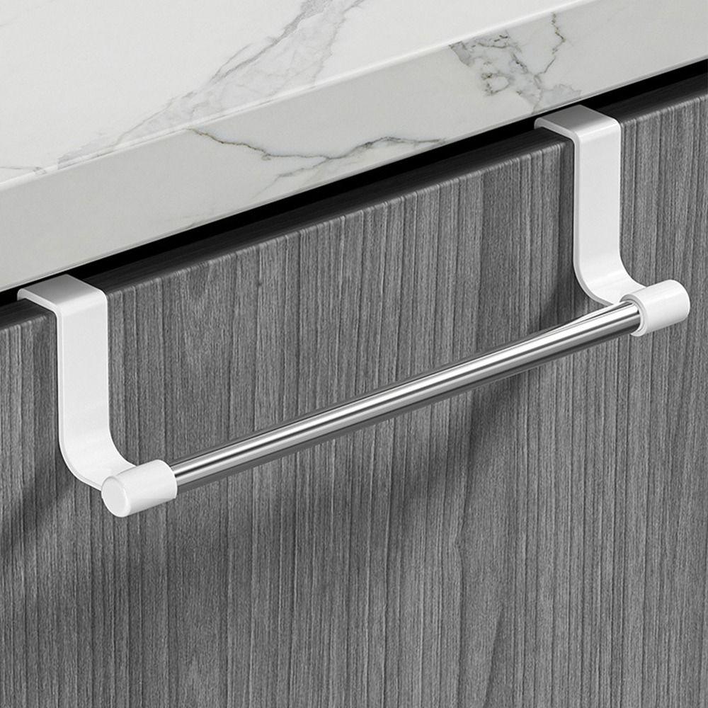Punch-free Over Cabinet Towel Rack Multi-purpose Towel Storage Organizer Door Hanging Towel Racks