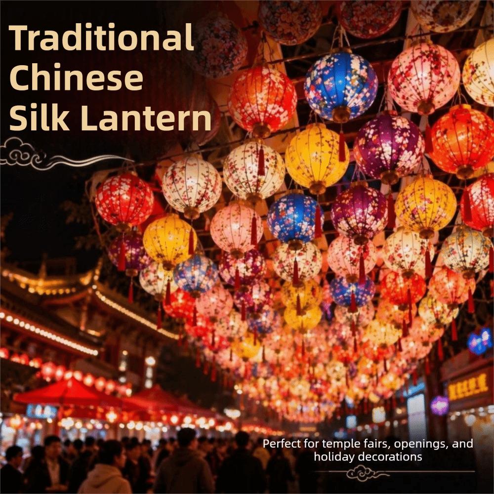 12/14/16/18inch Mid-Autumn Festival Decoration Various Shapes Hand-Painted Floral Lantern New Year
