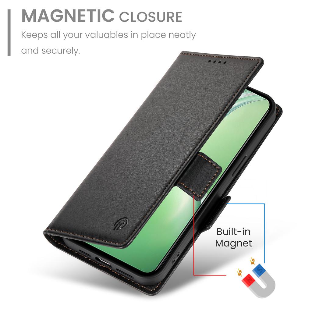 DF-010 For Oppo K12/OnePlus Nord CE4 5G Stand Case Anti-Drop PU Leather Wallet Phone Cover