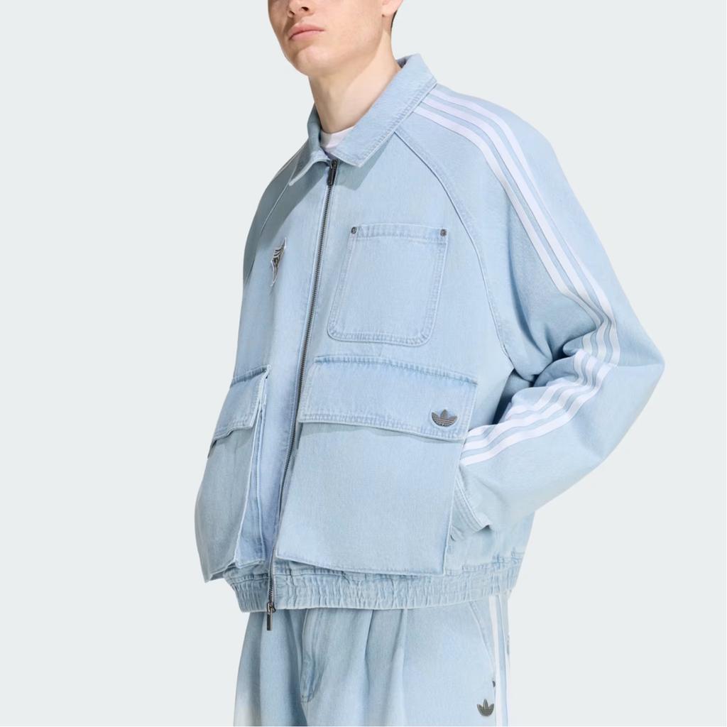 adidas Originals Adilenium Season 5.0 Denim Loose Fit Zip Woven Jacket Men Jackets KX4824